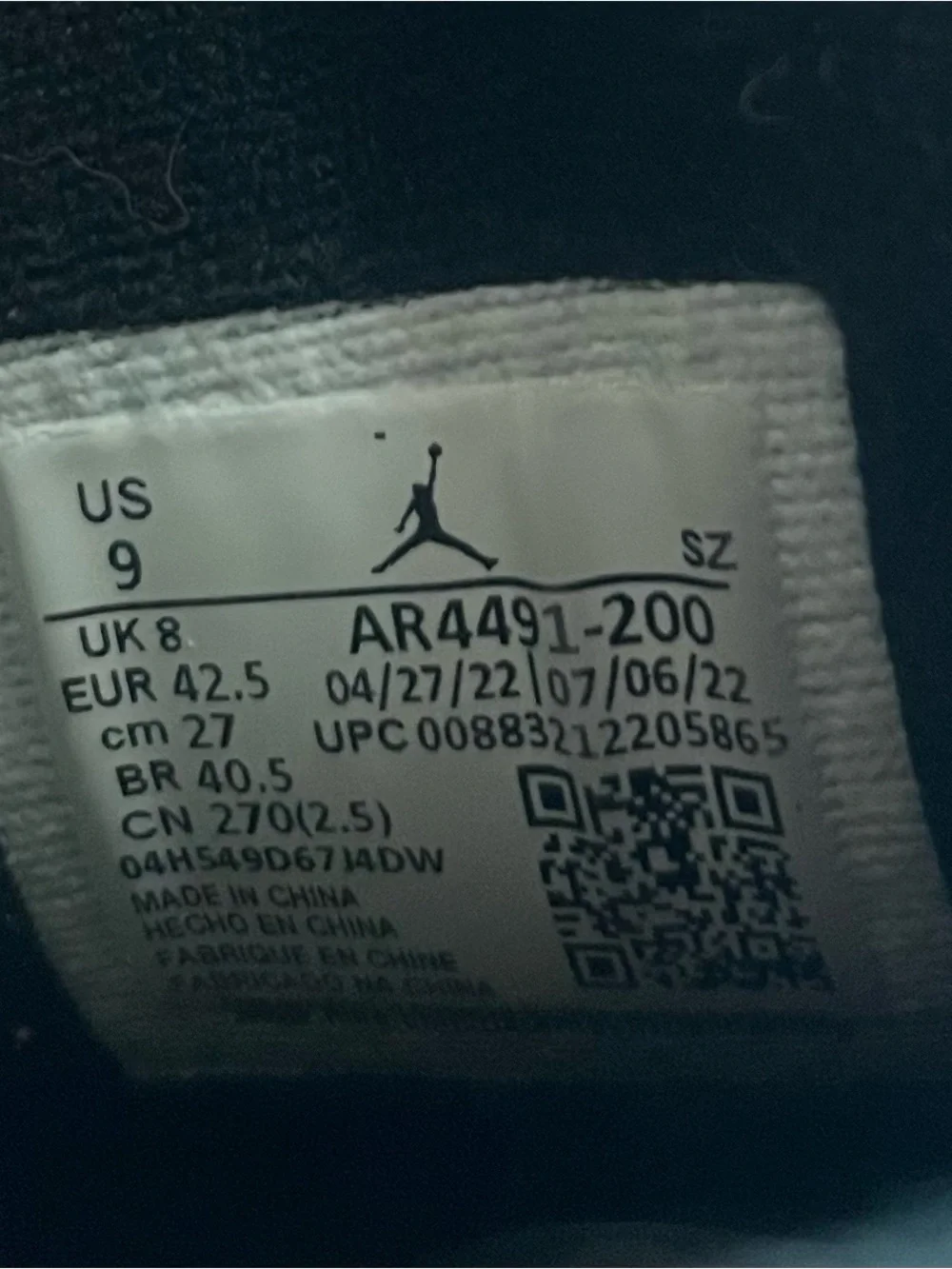 Nike Air Jordan 9 Retro Boot NRG Mens Size 9 Casual Basketball Shoe Sneakers